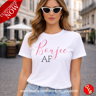 Pink Boujee AF T-Shirt Tri-Blend Shirt