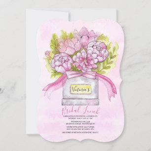 Pink Bouquet Bridal Luncheon Shower Invitation