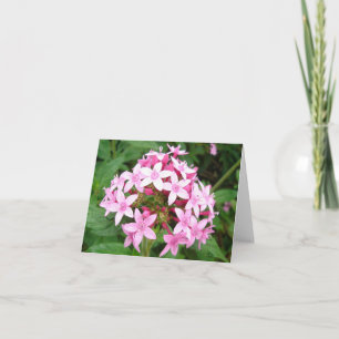 Pink bouquet card
