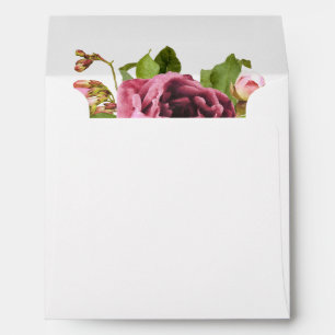 Pink Bouquet Floral Pattern Envelope