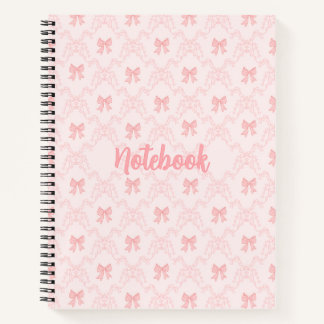 Pink Bow Aesthetic Notebook – Cute & Feminine Jour