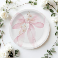 Pink Bow Baby in Bloom Sakura Baby shower