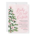 Pink Bow Baby It's Cold Outside Baby Shower