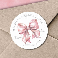 Pink Bow Baby Shower