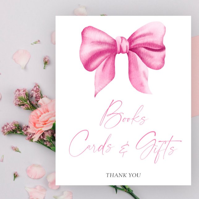 PINK BOW BOOKS CARDS AND GIFTS  Poster (Creator Uploaded)
