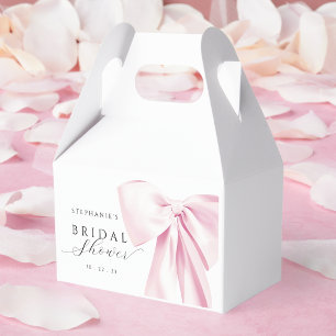 Pink Bow Bridal Shower Favour Box