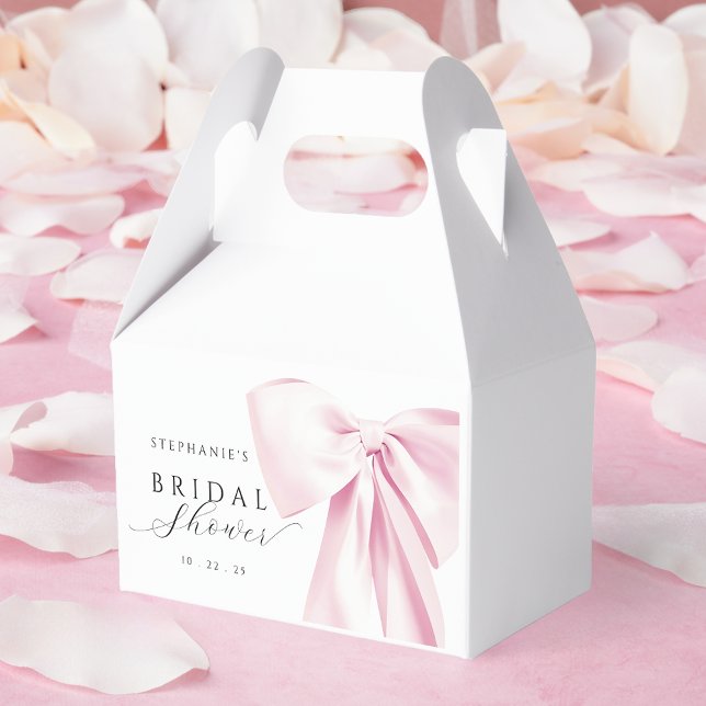 Pink Bow Bridal Shower Favour Box (Creator Uploaded)