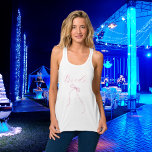 Pink bow Bridal Shower Singlet<br><div class="desc">A t-shirt for a bridal shower or bachelorette party.  Front: a pink bow and the word: Bride
Back: Personalise and add the name of the bride to be,  add the party date.</div>