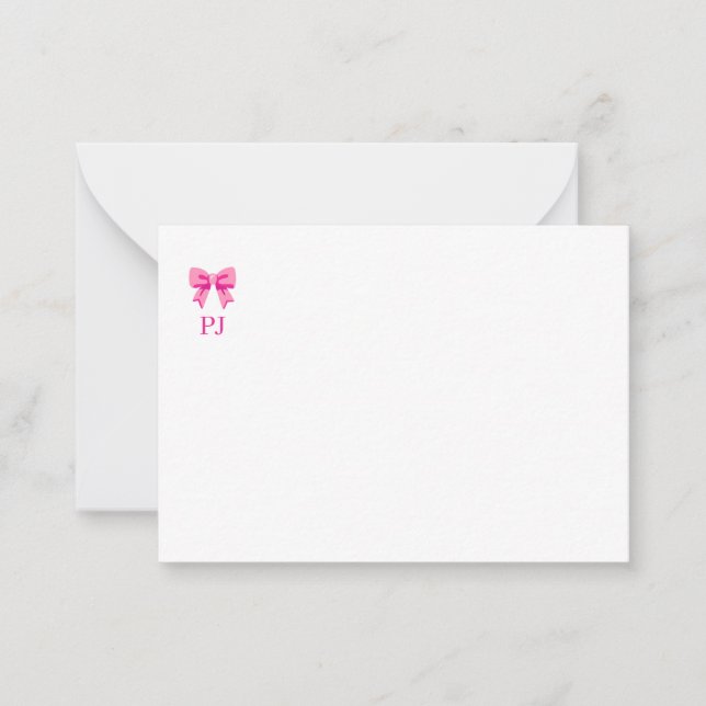 Pink Bow Card (Front)