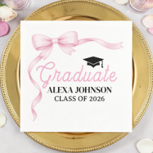 Pink Bow Class Of 2026 Graduation