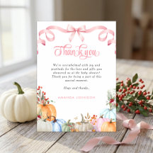 Pink Bow Coquette A Little Pumpkin Baby Shower