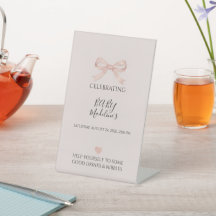 Pink Bow Coquette Baby Shower