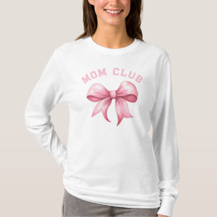 Pink Bow Coquette Mum Club T-Shirt