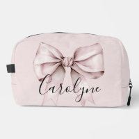 Pink bow coquette Personalised Name bridesmaid