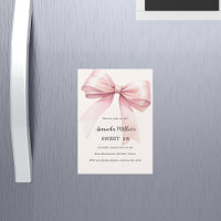 Pink bow cream elegant SWEET 16 luxury