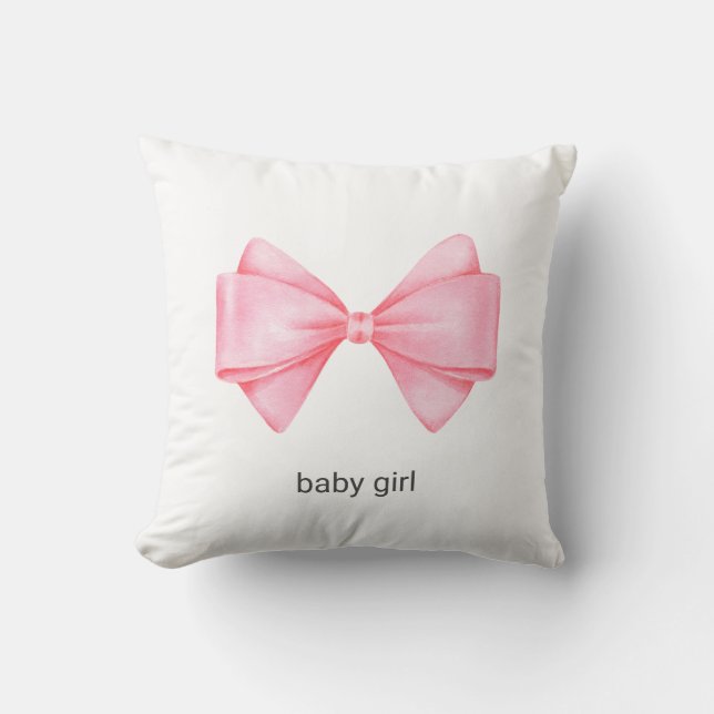 Pink Bow Cushion (Front)