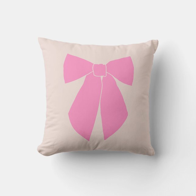 Pink Bow Cushion (Front)