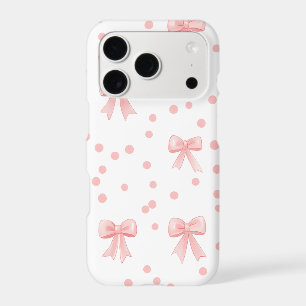 Pink Bow Dot iPhone Case Cute Coquette