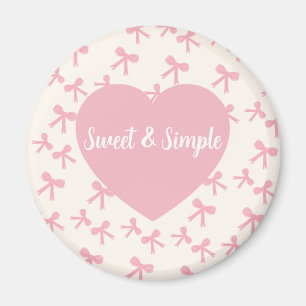 Pink Bow Dreams Refrigerator Magnet
