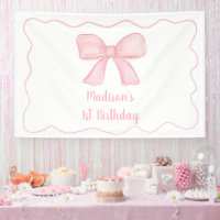 Pink Bow First Birthday