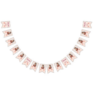 Pink Bow First Birthday! Bunting