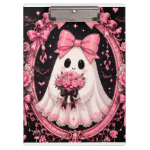 Pink Bow Ghost Ballerina Coquette Halloween