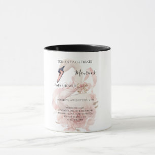 Pink Bow Girl Baby Shower Mug