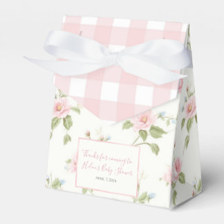 Pink Bow Girl Preppy Southern Baby Shower Favour Box