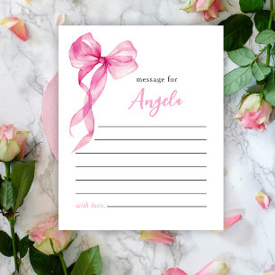 Pink Bow Girls 1st Birthday Time Capsule