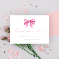 Pink bow - Guess how many candies game