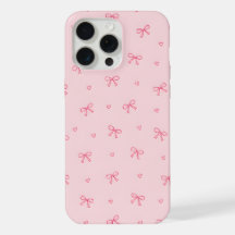 Pink Bow Heart Pattern