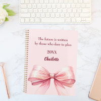 Pink bow inspirational quote 2027