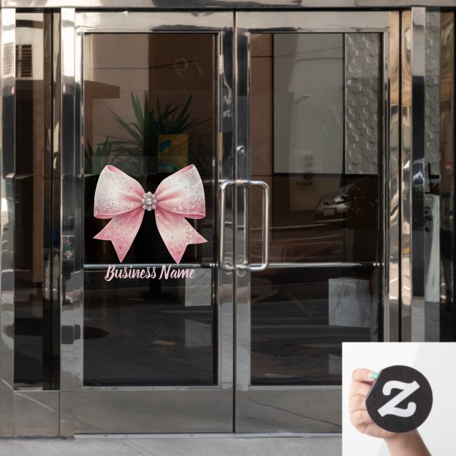  pink bow logo (Office Door)