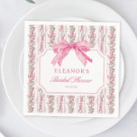 Pink Bow Love Shack Fiancé Bridal Shower Favours Napkin<br><div class="desc">PPink Bow Love Shack Fiancé Bridal Shower Napkins</div>