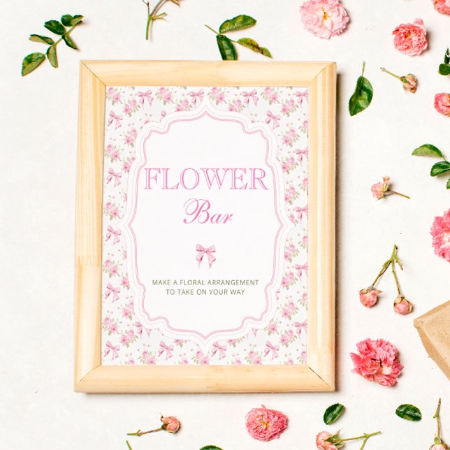 Pink Bow Love Shack Flower Bar Poster (Creator Uploaded)
