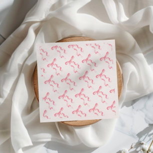 Pink Bow Napkin