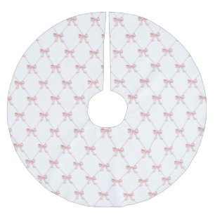 Pink Bow pattern Tree Skirt