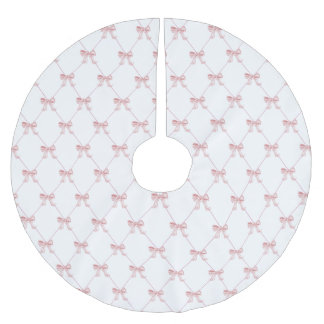 Pink Bow pattern Tree Skirt