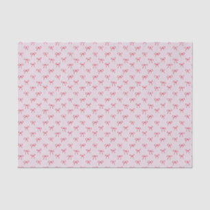  pink bow pattern Valentine's Day  Tissue Paper