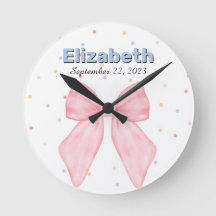 Pink Bow Personalised Custom Name Girl