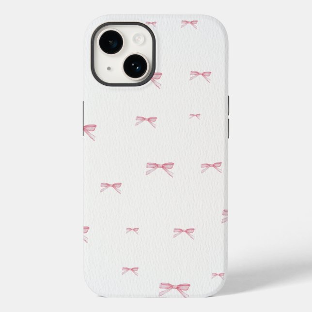 Pink Bow Phone Case (Back)