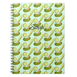 Pink Bow Pickles Notebook