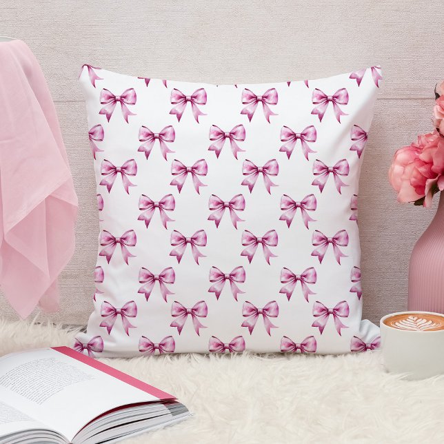 Pink Bow Ribbon Cushion (Creator Uploaded)