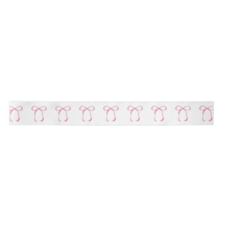 Pink Bow Ribbon Satin Ribbon