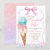 Pink Bow She's been Scoop Ice Cream Bridal Shower
