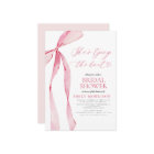 Pink Bow She's Tying the Knot Bridal Shower