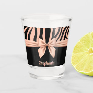 Pink Bow Shot Glass