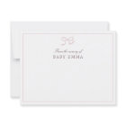 Pink Bow & Stripes From the Nursery of, Thank you