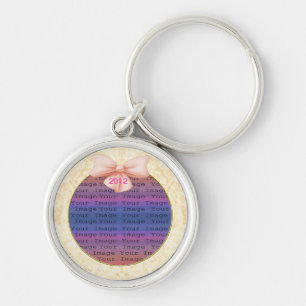 Pink Bow Wedding Key Chain