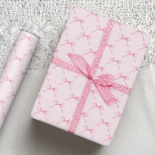 Pink bow Wrapping Paper